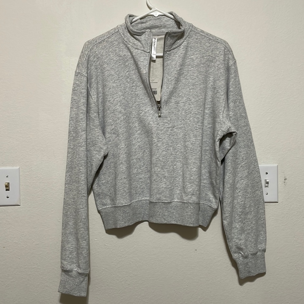 Half zip sweatshirt